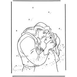 Coloring page: The Beauty and the Beast (Animation Movies) #131005 - Free Printable Coloring Pages