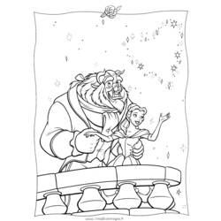 Coloring page: The Beauty and the Beast (Animation Movies) #131008 - Free Printable Coloring Pages