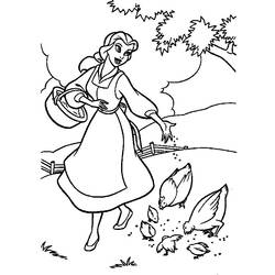 Coloring page: The Beauty and the Beast (Animation Movies) #131009 - Free Printable Coloring Pages