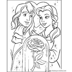 Coloring page: The Beauty and the Beast (Animation Movies) #131010 - Free Printable Coloring Pages