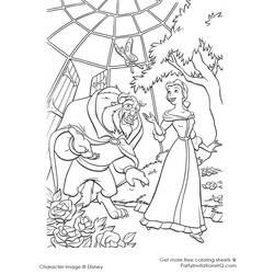 Coloring page: The Beauty and the Beast (Animation Movies) #131012 - Free Printable Coloring Pages