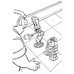 Coloring page: The Beauty and the Beast (Animation Movies) #131015 - Free Printable Coloring Pages