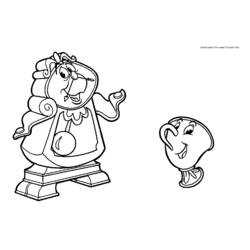 Coloring page: The Beauty and the Beast (Animation Movies) #131021 - Printable coloring pages