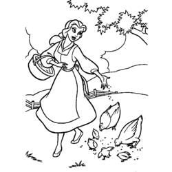 Coloring page: The Beauty and the Beast (Animation Movies) #131032 - Free Printable Coloring Pages