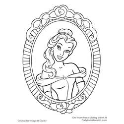 Coloring page: The Beauty and the Beast (Animation Movies) #131035 - Printable coloring pages