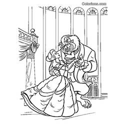 Coloring page: The Beauty and the Beast (Animation Movies) #131042 - Free Printable Coloring Pages