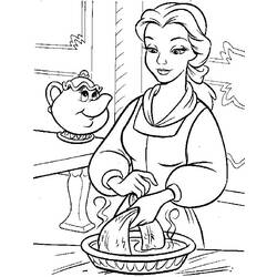 Coloring page: The Beauty and the Beast (Animation Movies) #131046 - Free Printable Coloring Pages