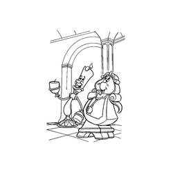Coloring page: The Beauty and the Beast (Animation Movies) #131065 - Free Printable Coloring Pages