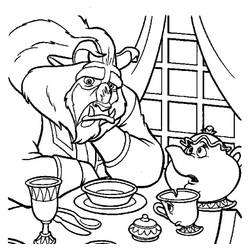 Coloring page: The Beauty and the Beast (Animation Movies) #131075 - Free Printable Coloring Pages