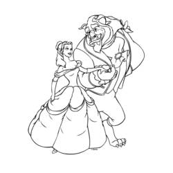 Coloring page: The Beauty and the Beast (Animation Movies) #131076 - Free Printable Coloring Pages