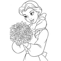 The Beauty and the Beast (Animation Movies) coloring page #182119 to print and color