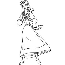 The Beauty and the Beast (Animation Movies) coloring page #182126 to print and color