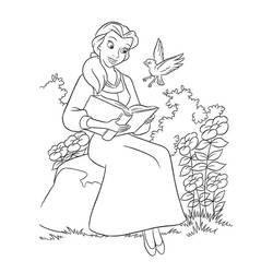 The Beauty and the Beast (Animation Movies) coloring page #182143 to print and color