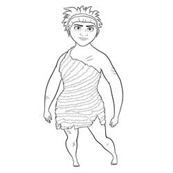 Coloring page: The Croods (Animation Movies) #205776 - Free Printable Coloring Pages