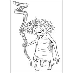 Coloring page: The Croods (Animation Movies) #205788 - Free Printable Coloring Pages