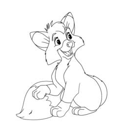 Coloring page: The Fox and the Hound (Animation Movies) #132916 - Printable coloring pages