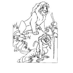 Coloring page: The Lion King (Animation Movies) #73796 - Free Printable Coloring Pages