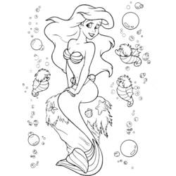 Coloring page: The Little Mermaid (Animation Movies) #127241 - Free Printable Coloring Pages