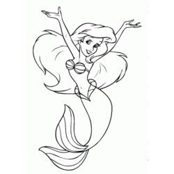 Coloring page: The Little Mermaid (Animation Movies) #127244 - Printable coloring pages