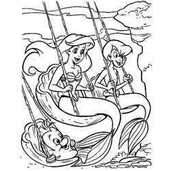 Coloring page: The Little Mermaid (Animation Movies) #127266 - Free Printable Coloring Pages
