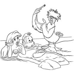 Coloring page: The Little Mermaid (Animation Movies) #127267 - Free Printable Coloring Pages