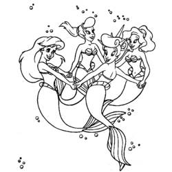 Coloring page: The Little Mermaid (Animation Movies) #127281 - Free Printable Coloring Pages