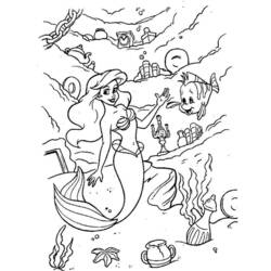 Coloring page: The Little Mermaid (Animation Movies) #127283 - Free Printable Coloring Pages