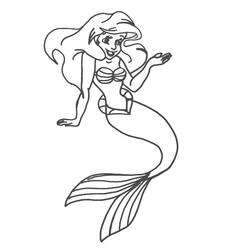 Coloring page: The Little Mermaid (Animation Movies) #127292 - Printable coloring pages
