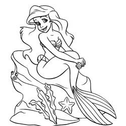 Coloring page: The Little Mermaid (Animation Movies) #127306 - Free Printable Coloring Pages