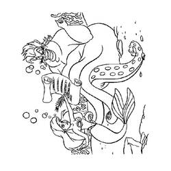 Coloring page: The Little Mermaid (Animation Movies) #127319 - Free Printable Coloring Pages