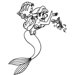 Coloring page: The Little Mermaid (Animation Movies) #127320 - Free Printable Coloring Pages