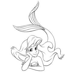 Coloring page: The Little Mermaid (Animation Movies) #127334 - Printable coloring pages