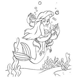 Coloring page: The Little Mermaid (Animation Movies) #127342 - Free Printable Coloring Pages