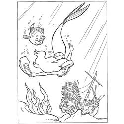 Coloring page: The Little Mermaid (Animation Movies) #127352 - Free Printable Coloring Pages