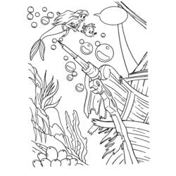 Coloring page: The Little Mermaid (Animation Movies) #127354 - Free Printable Coloring Pages