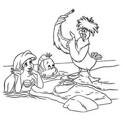 Coloring page: The Little Mermaid (Animation Movies) #127383 - Free Printable Coloring Pages