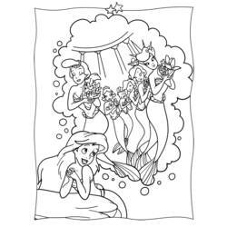 Coloring page: The Little Mermaid (Animation Movies) #127384 - Free Printable Coloring Pages