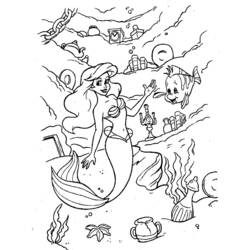 Coloring page: The Little Mermaid (Animation Movies) #127405 - Free Printable Coloring Pages