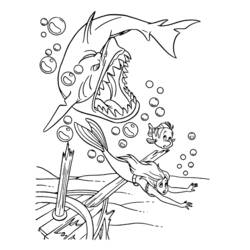 Coloring page: The Little Mermaid (Animation Movies) #127416 - Free Printable Coloring Pages