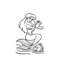 Coloring page: The Little Mermaid (Animation Movies) #127417 - Free Printable Coloring Pages