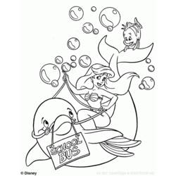 Coloring page: The Little Mermaid (Animation Movies) #127435 - Free Printable Coloring Pages