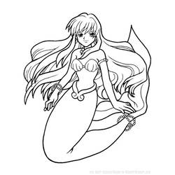 Coloring page: The Little Mermaid (Animation Movies) #127441 - Free Printable Coloring Pages