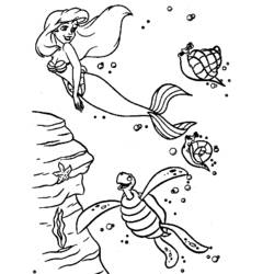 Coloring page: The Little Mermaid (Animation Movies) #127449 - Free Printable Coloring Pages