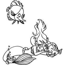 Coloring page: The Little Mermaid (Animation Movies) #127455 - Free Printable Coloring Pages