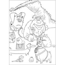 Coloring page: The Secret Life of Pets (Animation Movies) #206614 - Free Printable Coloring Pages
