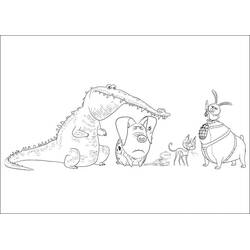 Coloring page: The Secret Life of Pets (Animation Movies) #206616 - Free Printable Coloring Pages