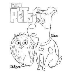 Coloring pages: The Secret Life of Pets - Free Printable Coloring Pages