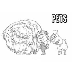 Coloring page: The Secret Life of Pets (Animation Movies) #206637 - Free Printable Coloring Pages