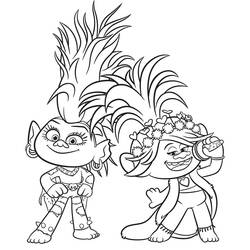 Coloring pages: The Trolls - Free Printable Coloring Pages