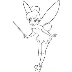 Coloring pages: Tinker Bell - Printable Coloring Pages